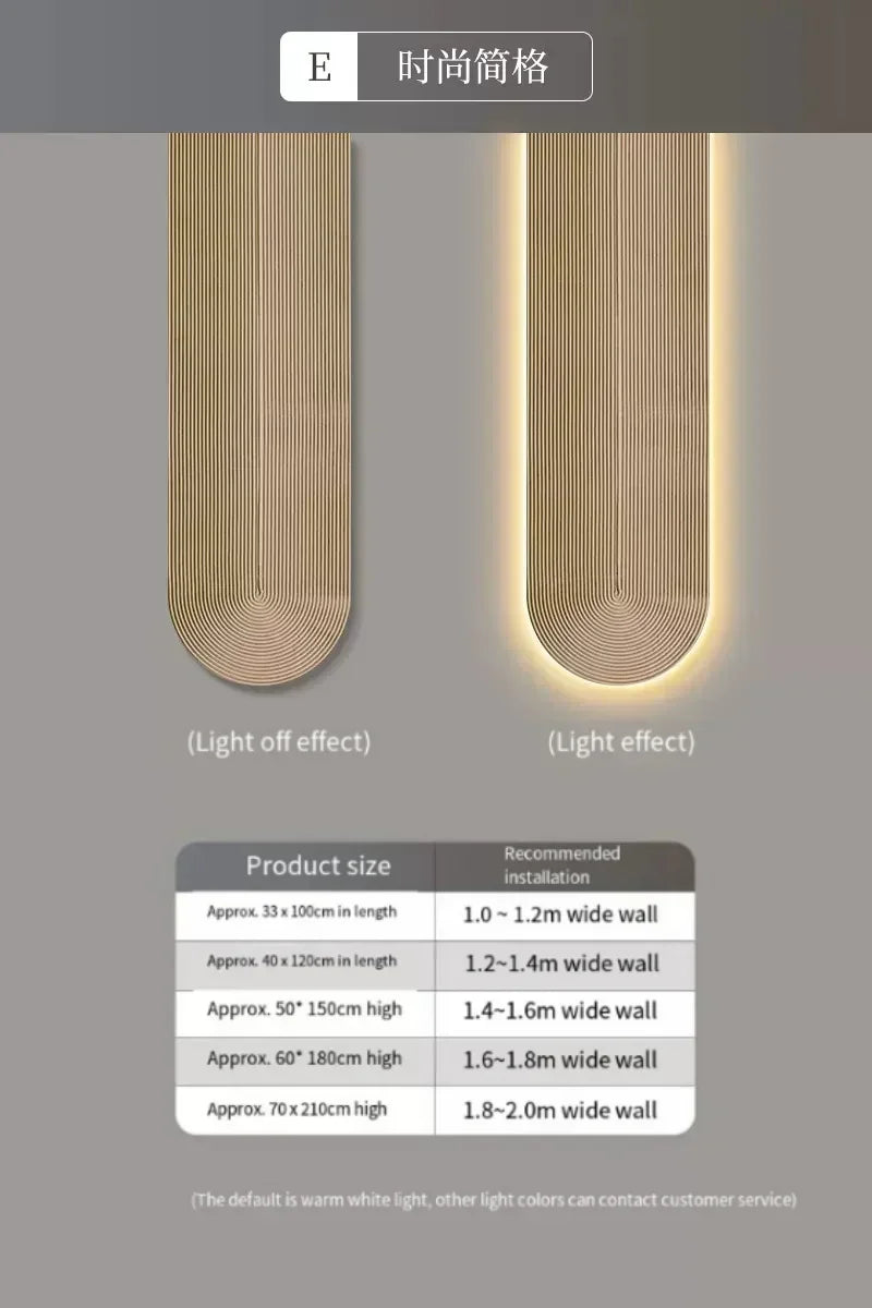 Modern Home LED Wall Lamp Minimalist Line Mural Light Decoration Living Room Background Wall Lighting Fixtures Mounted Lamps