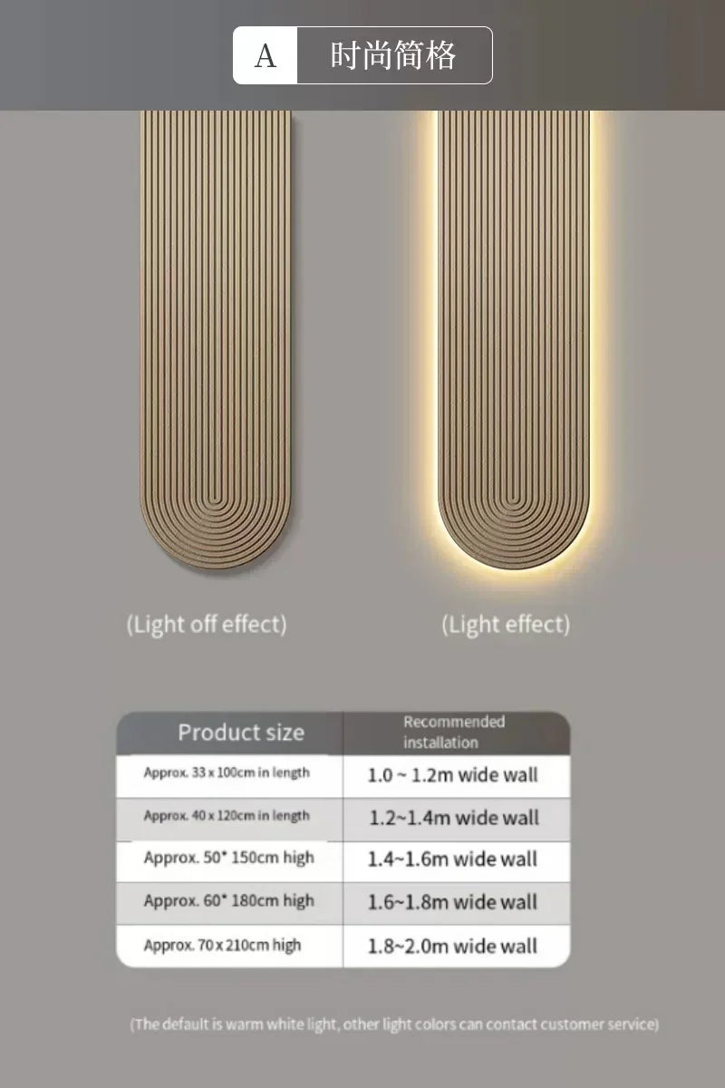 Modern Home LED Wall Lamp Minimalist Line Mural Light Decoration Living Room Background Wall Lighting Fixtures Mounted Lamps