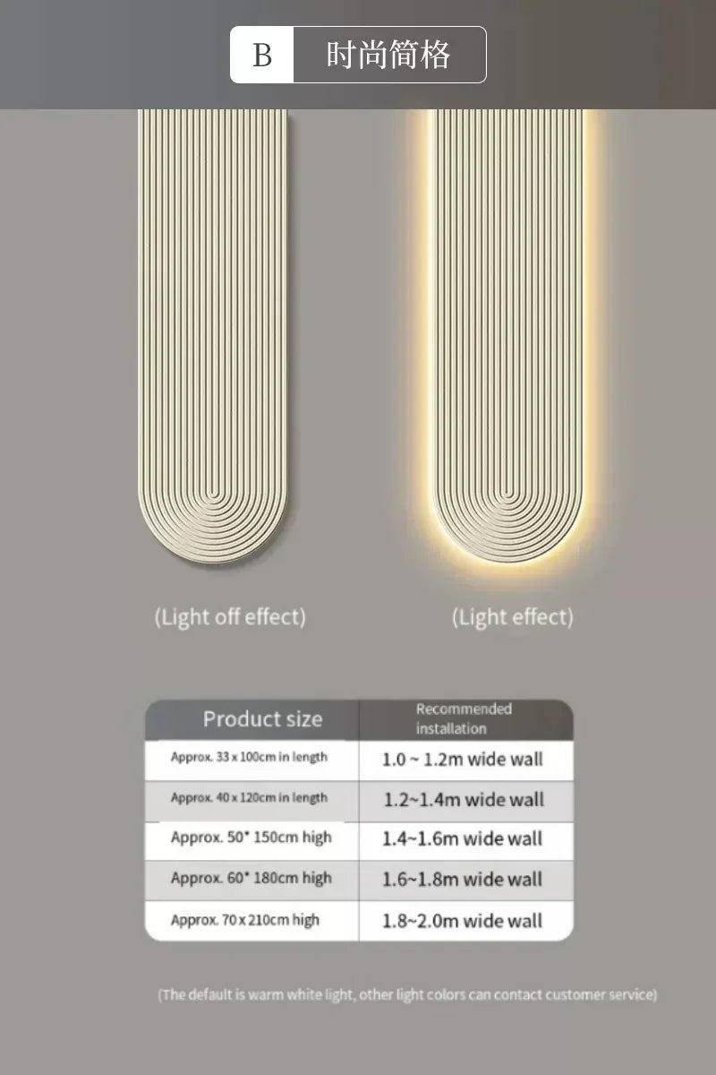 Modern Home LED Wall Lamp Minimalist Line Mural Light Decoration Living Room Background Wall Lighting Fixtures Mounted Lamps