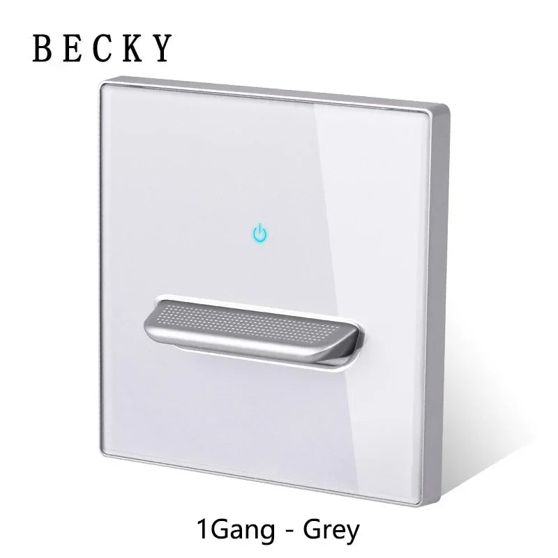 Glass Panel Wall Switch LED European 16a Socket Retro Toggle Light Switch EU UK Standard 2way Socket 1-4gang USB Home Decoration