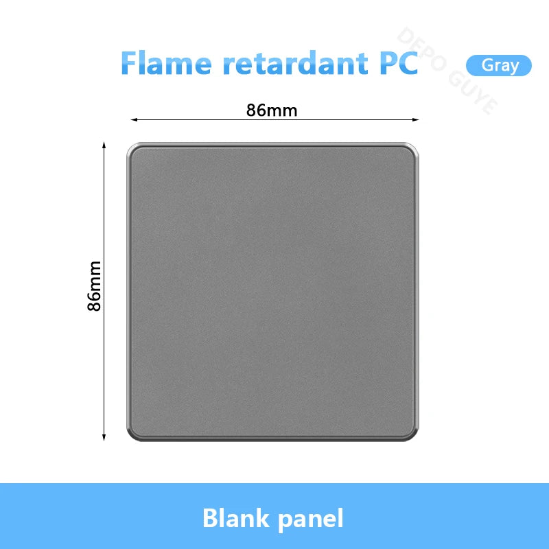 UK 13A with USB Type-c 18W Quick Charge Wall Power socket plug,Universal wall light switch Dual USB Electrical outlet AC110-250V